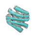 Genuine Sterling Silver Turquoise Inlay Jewelry Ring Size 6-1/2 RX86277